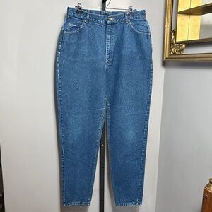 Lee VINTAGE Size 18 Long High Waisted Denim Mom Jeans Hi Rise